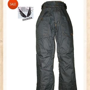 MONIX AIRHEART SNOWBOARD PANTS WOMEN GIRL10K WATERPROOF SKI DENIM XS 0-2 JK120